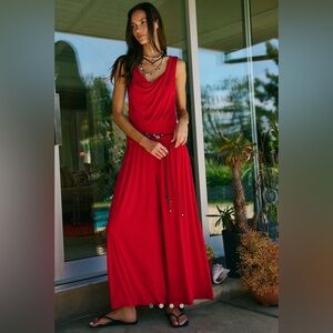 Free People royale one piece in red scarlet size large